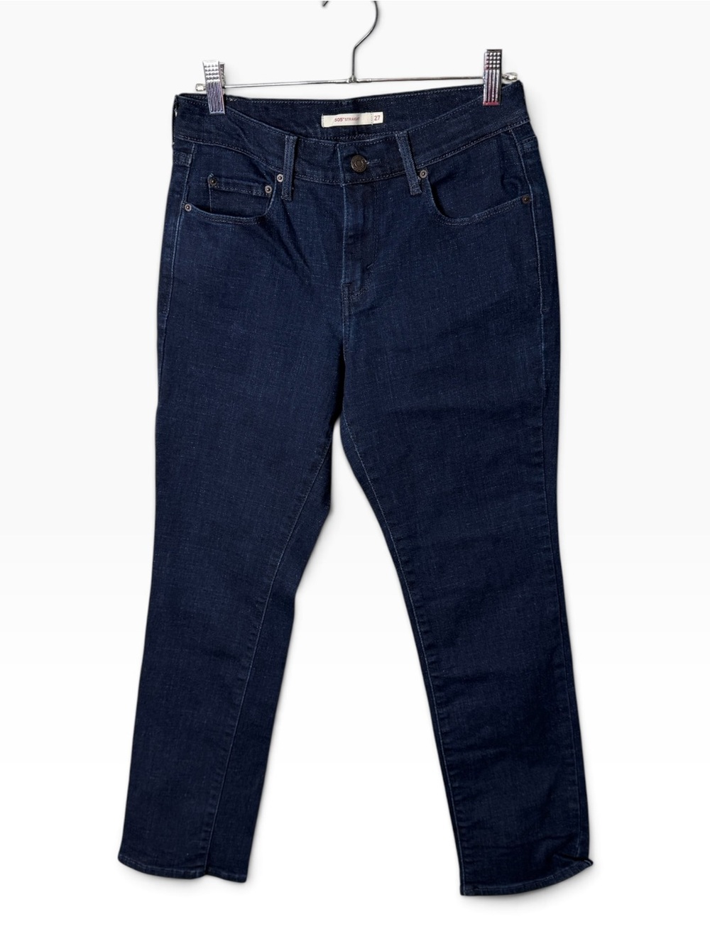 Levi's Dark Wash Size 27x30 505 Straight Jeans